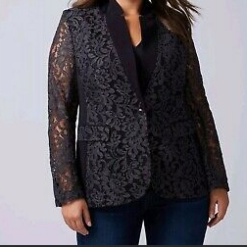 Lane Bryant Lace Blazer 14 NWT